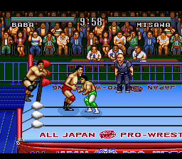 Zen-Nihon Pro Wrestling' - Sekai Saikyou Tag (Japan) In game screenshot